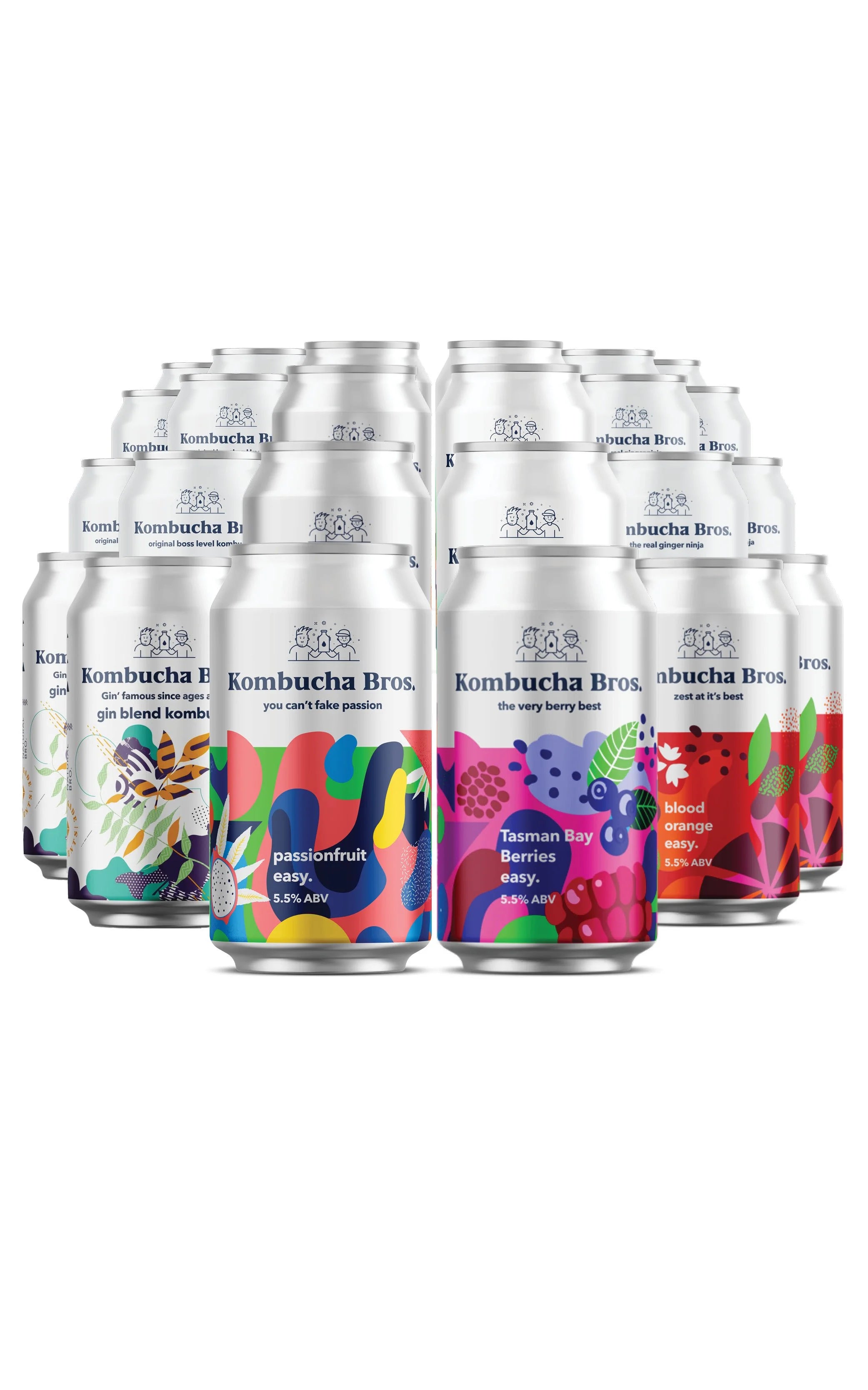 Kombucha Bros Mixed 5.5% 24PK